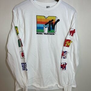 MTV Logo Long Sleeve Tee 2019 size Med